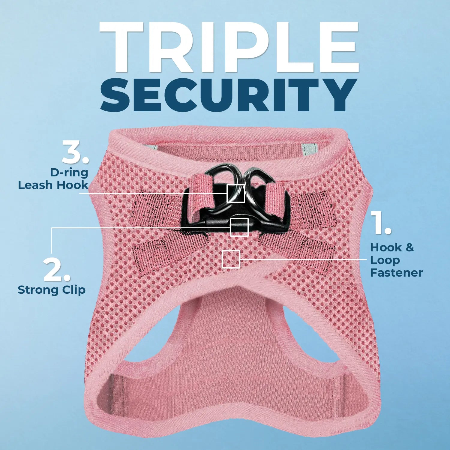 Voyager Step-In Air Dog Harness No Pull - Breathable All Weather Mesh, Lightweight Adjustable Vest for Small Medium Dogs & Cats - Reflective, Triple Security, Easy Step-In Design by Best Pet Supplies