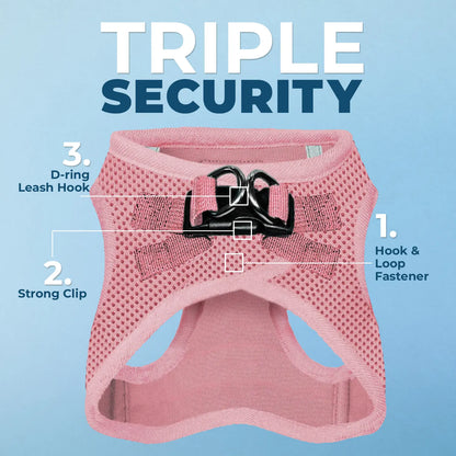 Voyager Step-In Air Dog Harness No Pull - Breathable All Weather Mesh, Lightweight Adjustable Vest for Small Medium Dogs & Cats - Reflective, Triple Security, Easy Step-In Design by Best Pet Supplies
