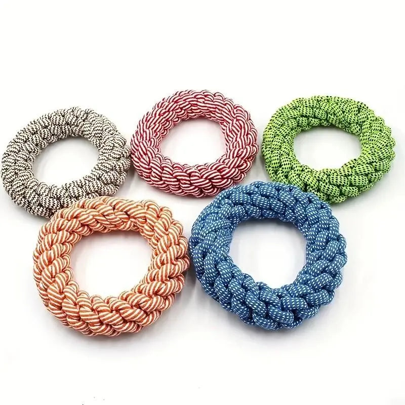 Durable Bite-Resistant Rope Dog Toy, Heavy-Duty Interactive Dental Cleaning Toy for Medium to Large Dogs, Perfect for Pulling Games and Solo Play, Durable Chew