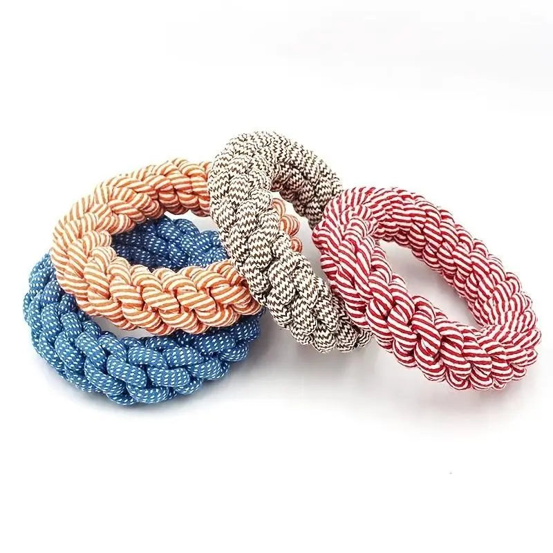 Durable Bite-Resistant Rope Dog Toy, Heavy-Duty Interactive Dental Cleaning Toy for Medium to Large Dogs, Perfect for Pulling Games and Solo Play, Durable Chew